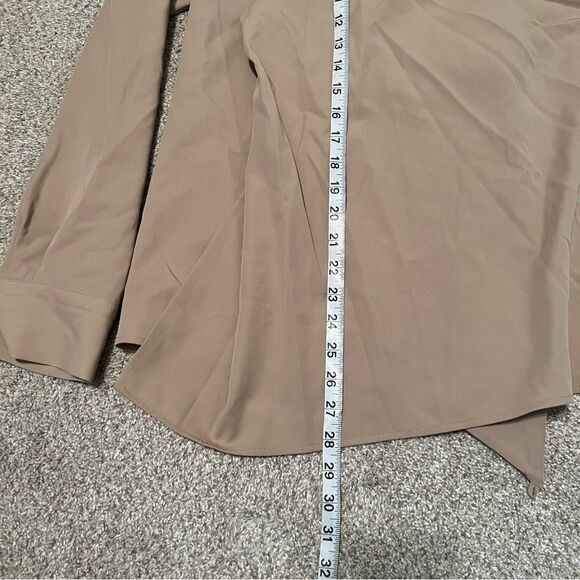 NEW Bottega Veneta tan wool twill draped wrap top size 42 - Picture 16 of 16